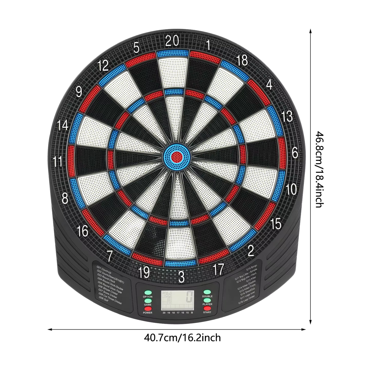 Elektroniczna Tarcza do Darta z Liczeniem Punktów – 18 Trybów Gry, do 8 Graczy | + Poradnik dla początkujących gratis!